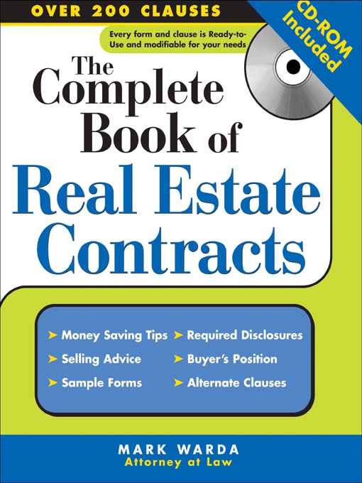 Title details for The Complete Book of Real Estate Contracts by Mark Warda - Available